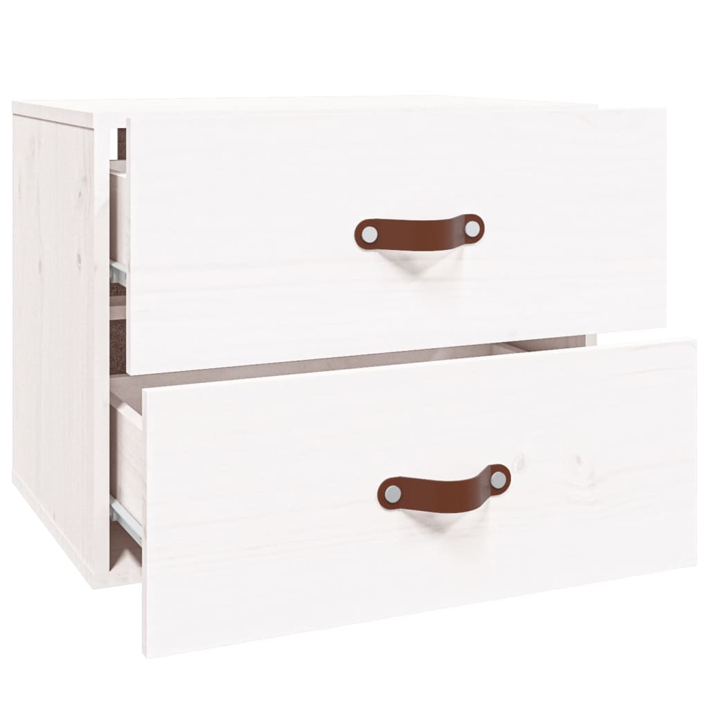 Wall-mounted Bedside Cabinet White 50x36x40 cm